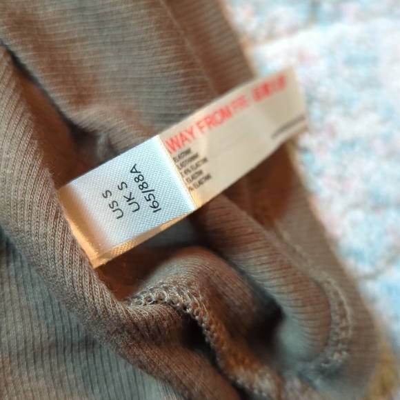 Free People Intimately Wide Eyed Green Ribbed Tank Top Women's Size Small - Picture 4 of 8